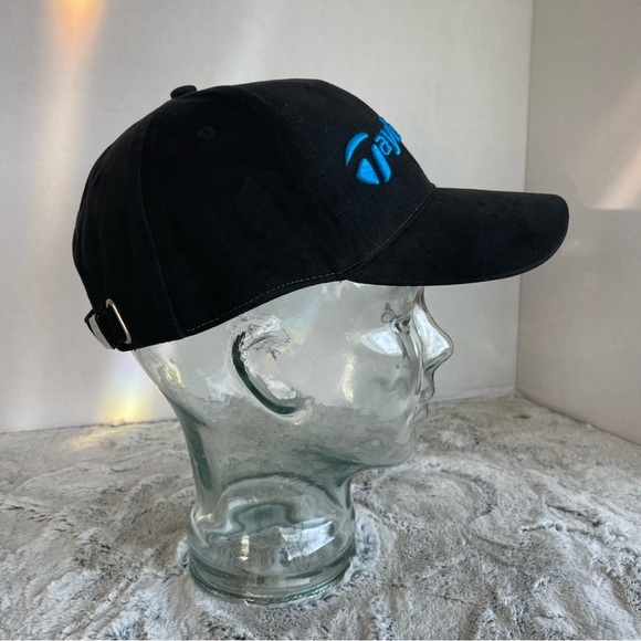 Carolina Panthers Hat Cap Strap Back Black Blue Taylormade NFL Football Mens - Picture 12 of 13